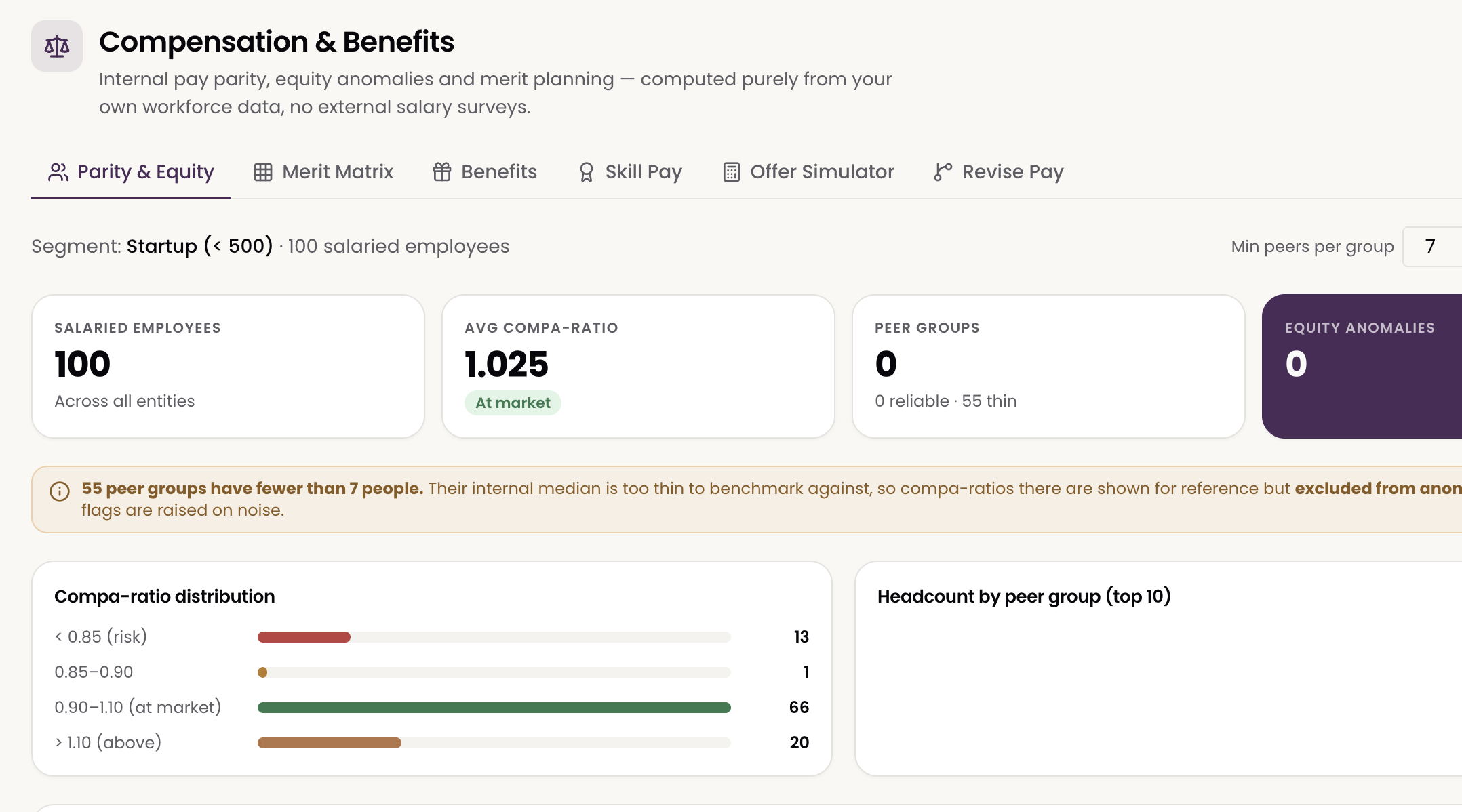 Ayam HR Compensation — Pay parity & equity, from your data